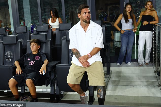 Lionel Messi wore an incredibly rare and expensive watch while on the Inter Miami sidelines