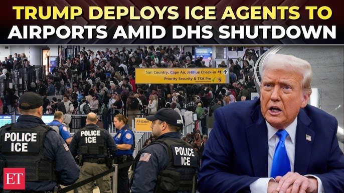 'No more GAMES!': Trump sends ICE agents to US airports as DHS shutdown triggers TSA staffing crisis