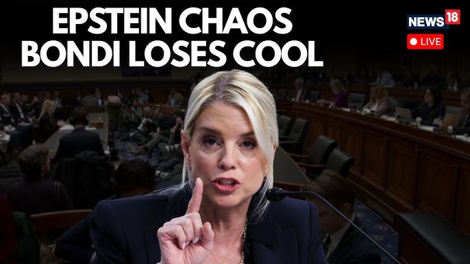 Epstein Files LIVE: Pam Bondi Loses Cool As Tensions Rise In Heated Discussion Amid Epstein Chaos